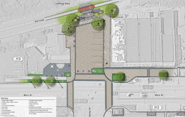 Detailed urban redevelopment plan near Central Park